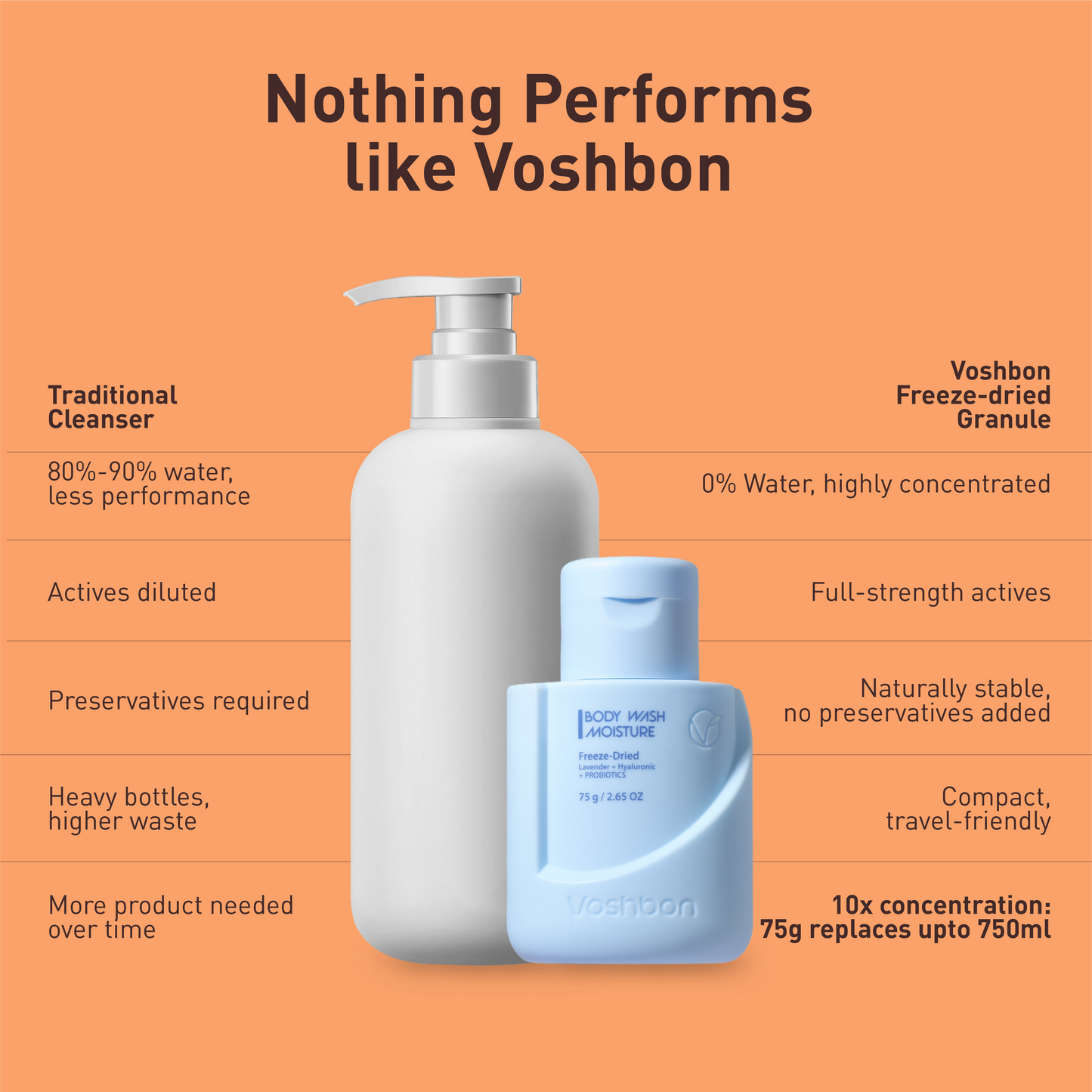 Voshbon Moisture Freeze-Dried Body Wash Voshbon Beauty